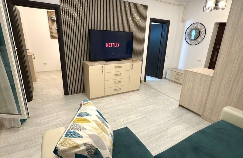 Location d’un appartement lumineux et chaleureux de 2 pièces, Chiajna, Bucarest, Roumanie